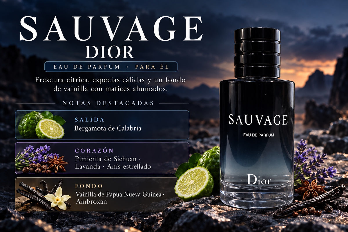 Dior Sauvage Eau de Parfum - notas de referencia, venta solo en decants
